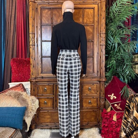 Iman 360 Slimming Plaid Baby Bell Ponte Pant - Picture 5 of 9